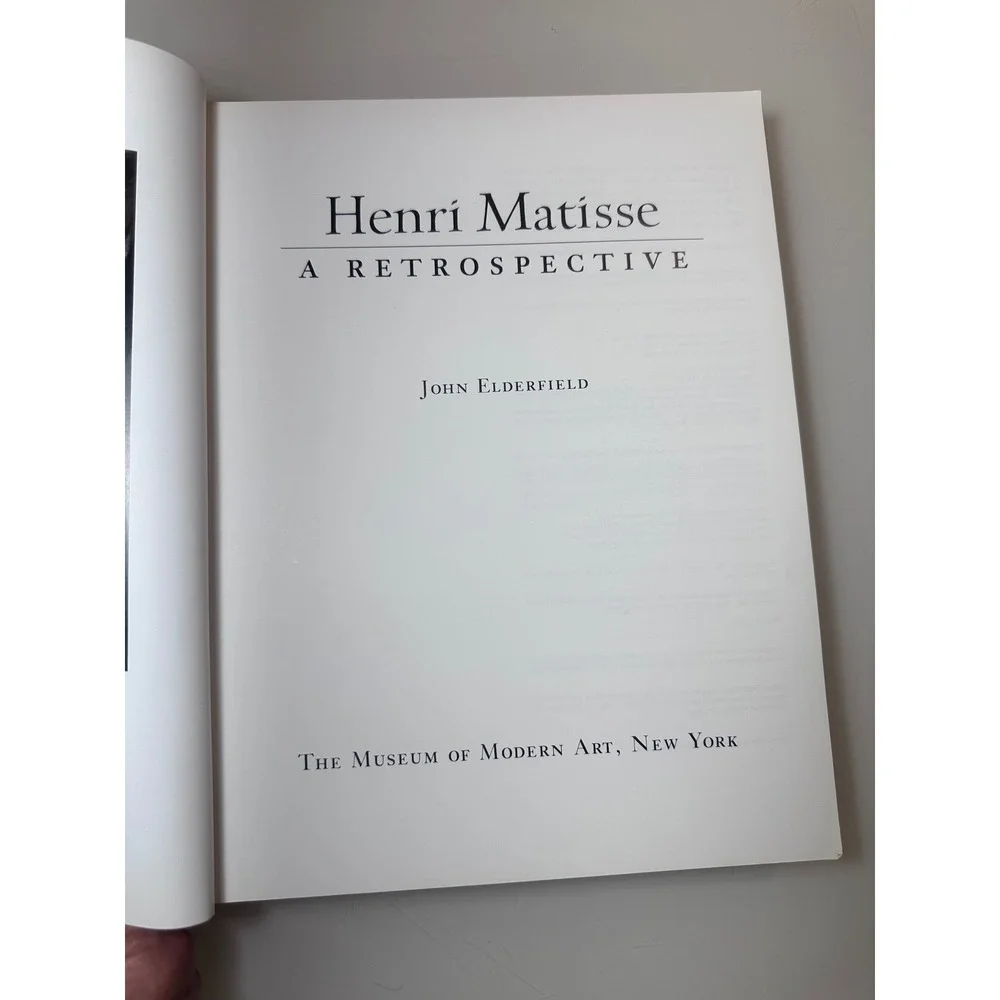 Henri Matisse A Retrospective MoMA Exhibition Catalog John Elderfield Softcover